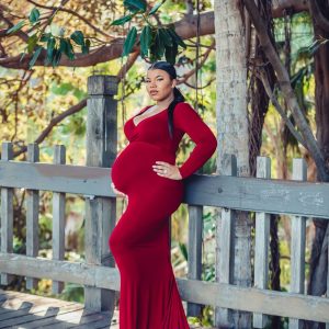 Great Summer Maternity Photo Shoot Dress - Slip Strap Baby Shower Long –  Deals DejaVu