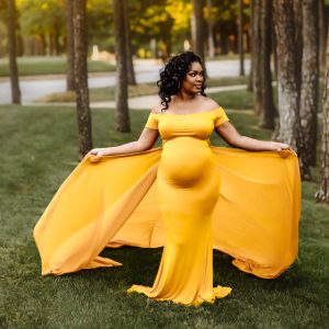 J&L Designs | Maternity Photoshoot Dress | Form Fitted Maternity Dresses