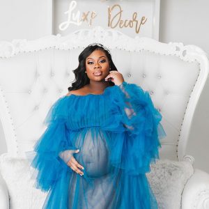 J & L Designs | Tulle Maternity Dress | Fancy Maternity Dresses