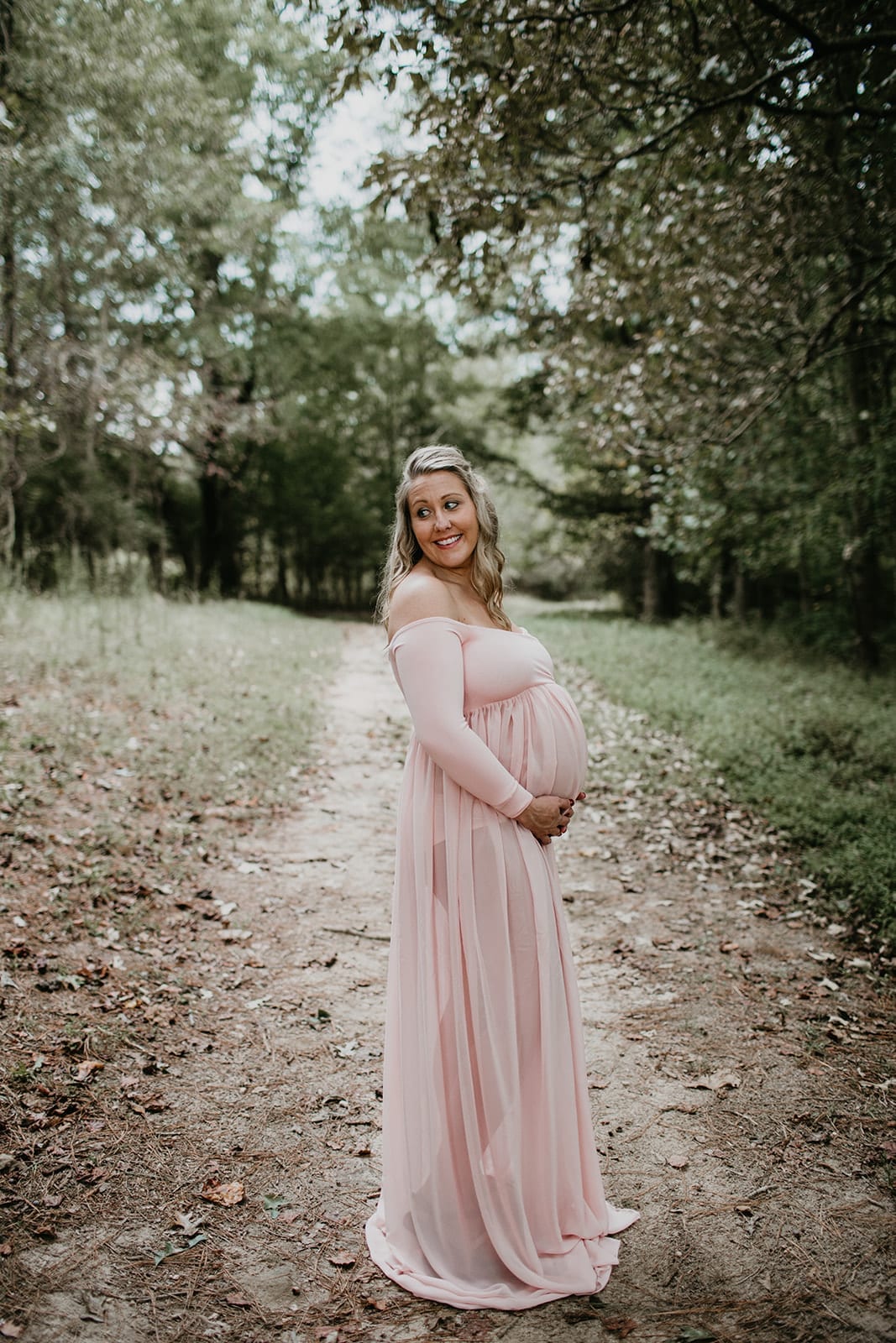 Blush Maternity Dress | Chiffon Maternity Dress