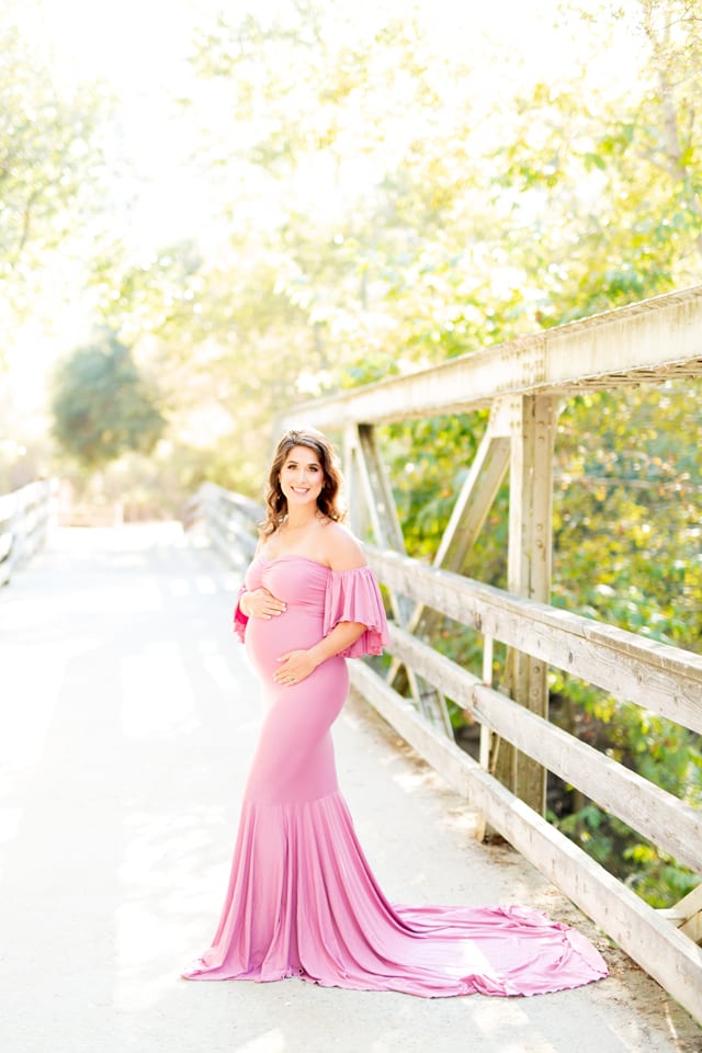 Pink Maternity Dresses - Pink Maternity Photoshoot Dresses – Mii