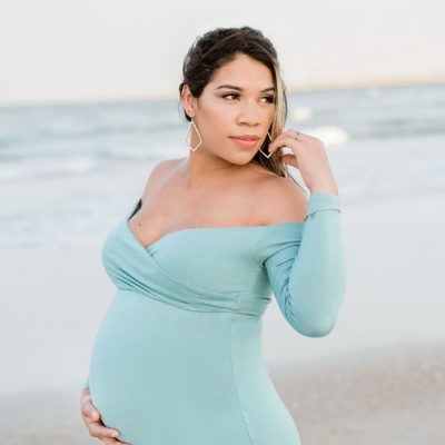 Long Sleeve Maternity Dress | Form Fitting Maternity Dress