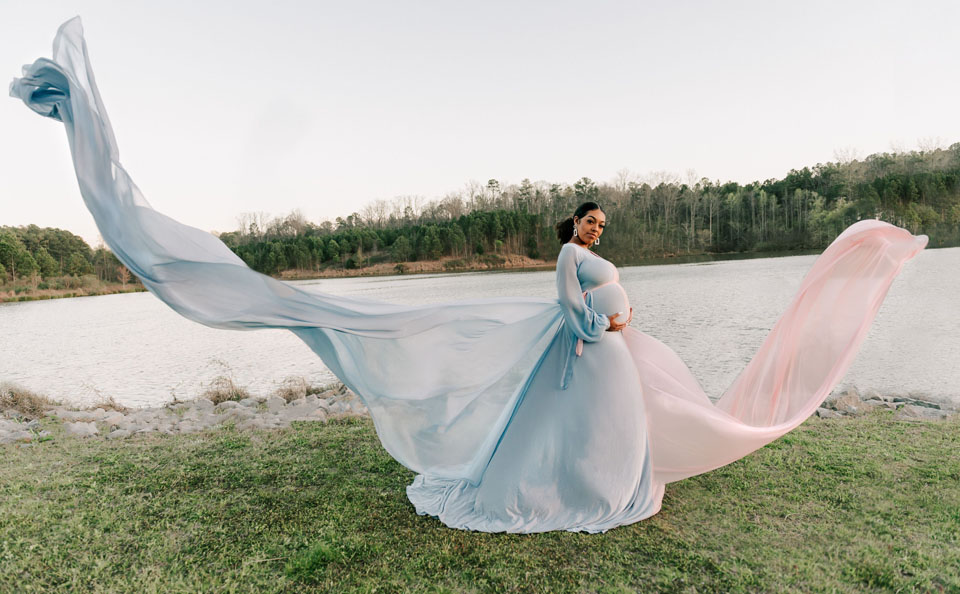J&L Designs Maternity Gender Reveal Gown