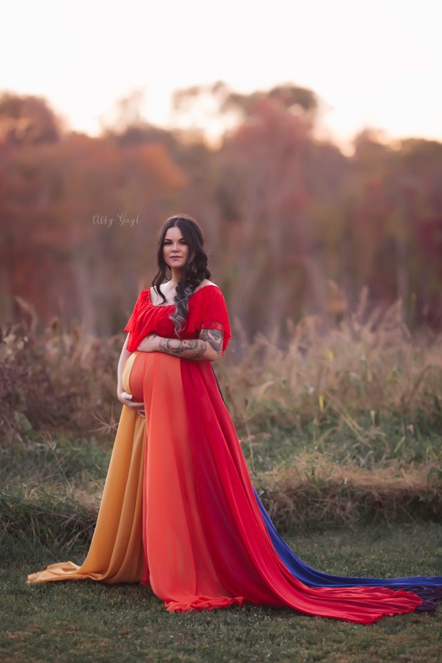 Colorful Maternity | Rainbow Maternity Dress